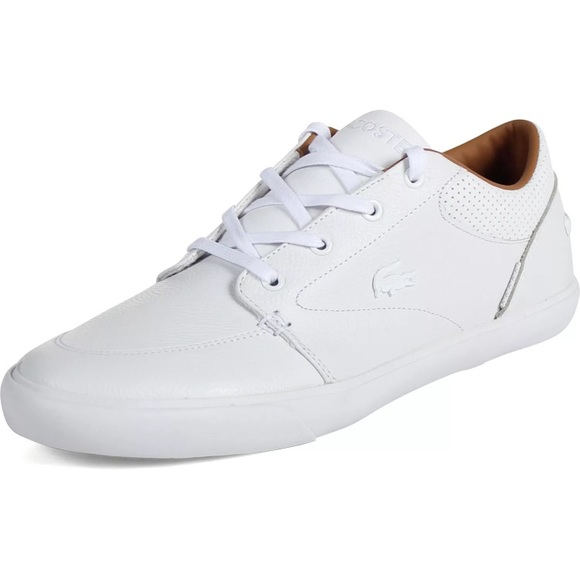 all white lacoste